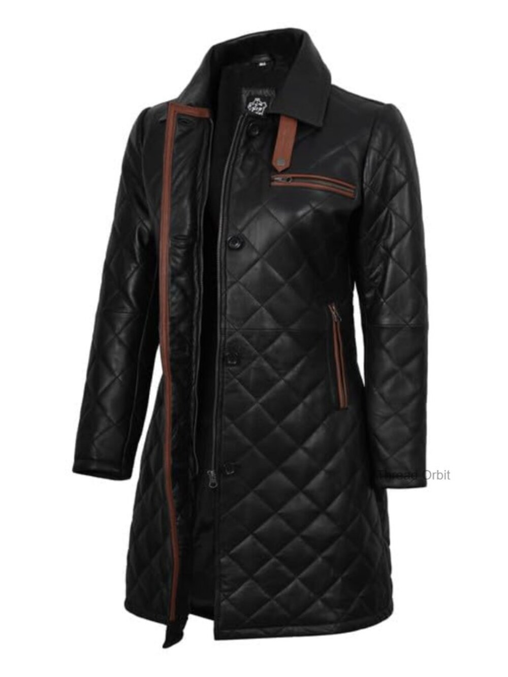 Real Lambskin Leather Quilted Car Coat Women Moto Jacket